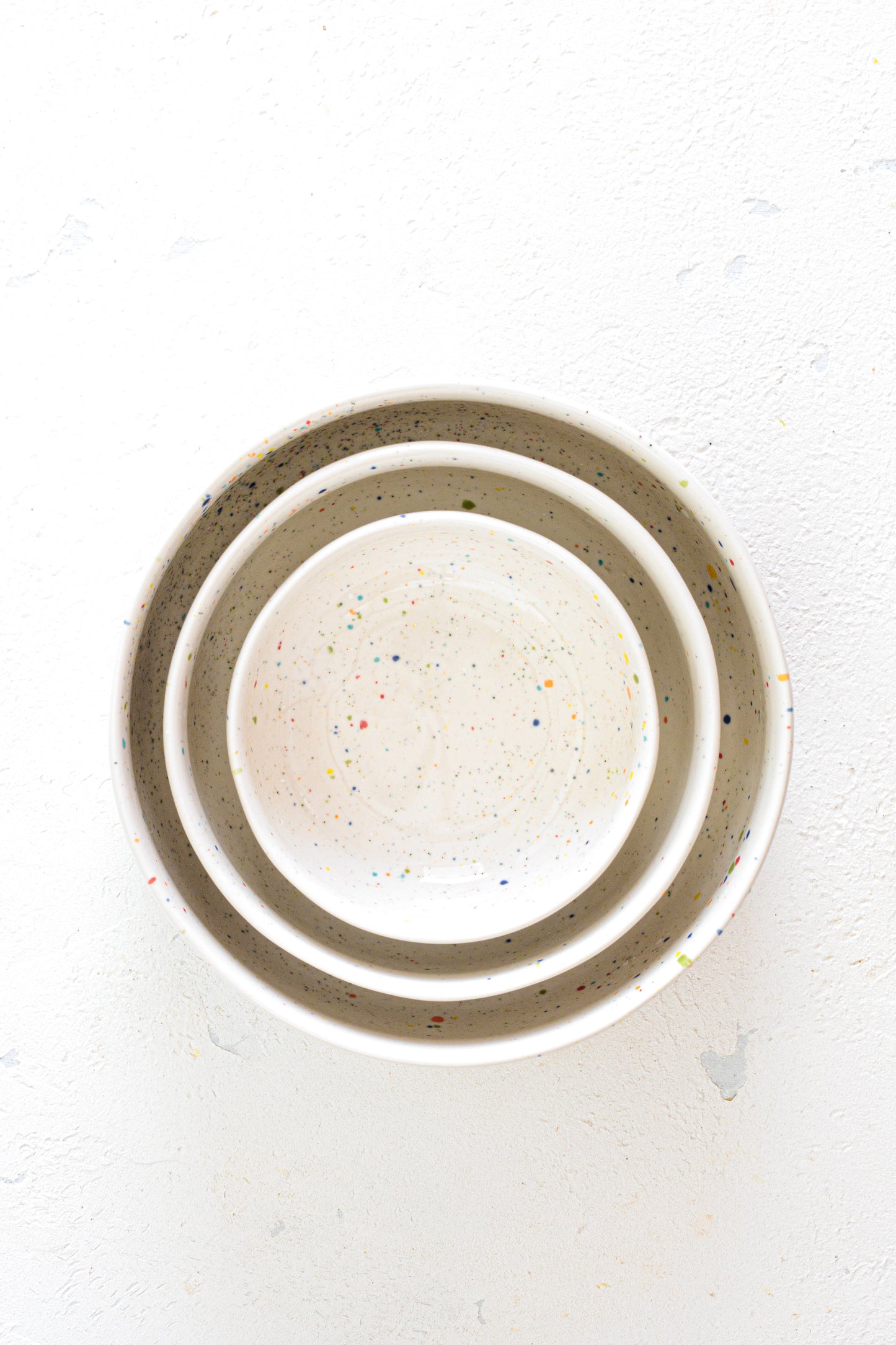 Set Party Bowl Trilogy - 3 pezzi - Bianco