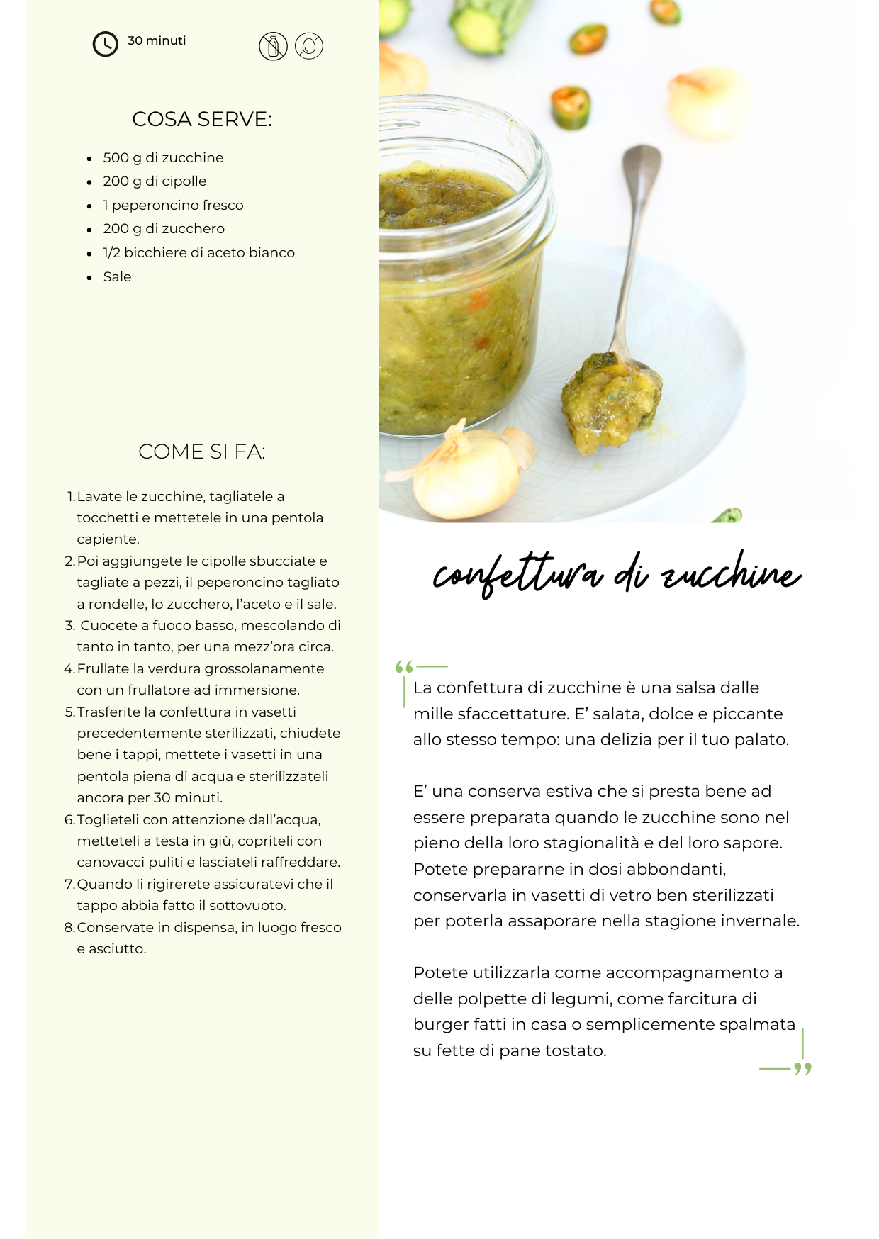 Zucchine: 30 ricette senza lattosio - Ebook