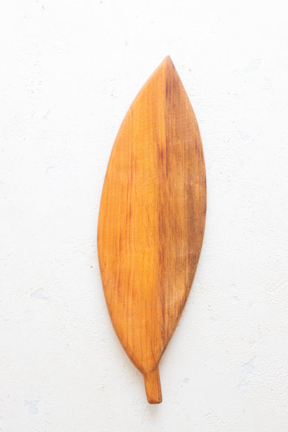 Tagliere a foglia in legno di ciliegio - Brina