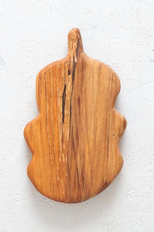 Tagliere in legno di ciliegio Foglia di Quercia